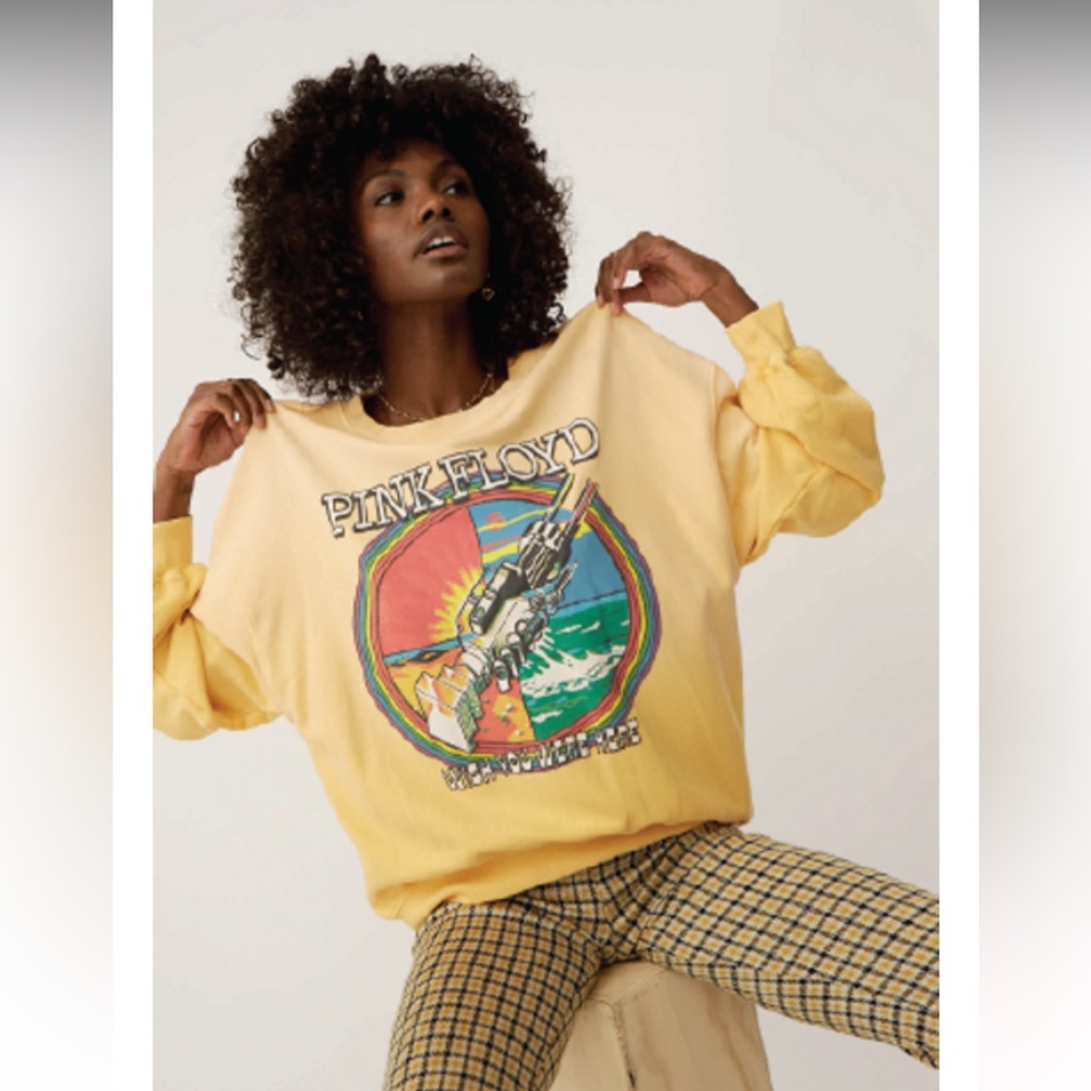 Daydreamer | Pink Floyd Wish You Were Here Oversized Crew Sweatshirt (S)